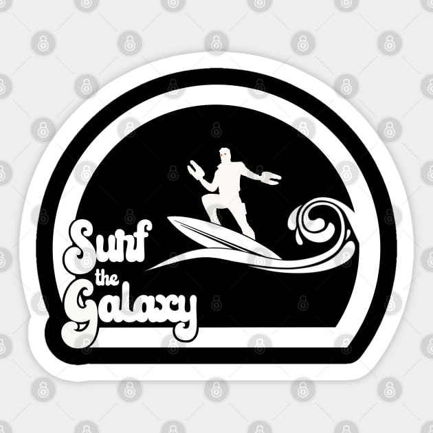 Surf Guardians - Starlord Sticker by @johnnehill